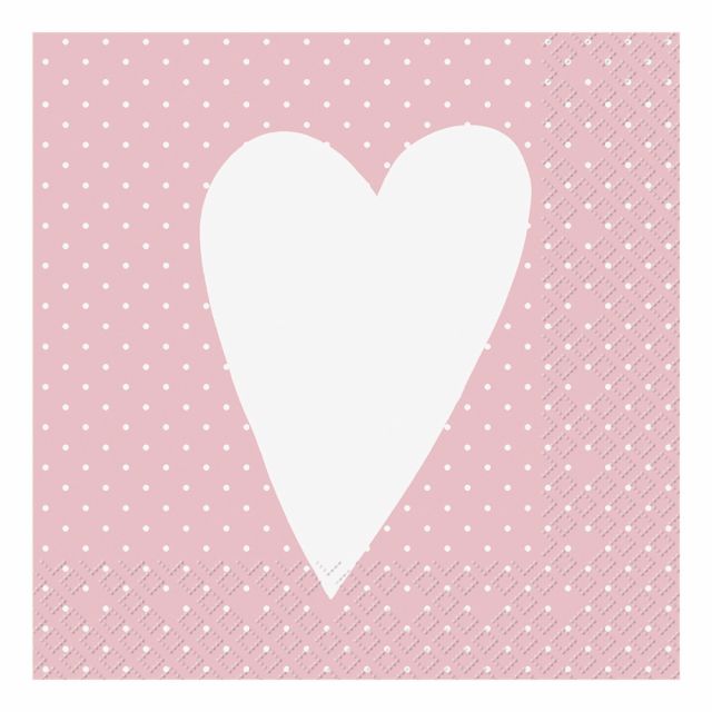 Servíettur Tilde Pink 33*33cm Stewo