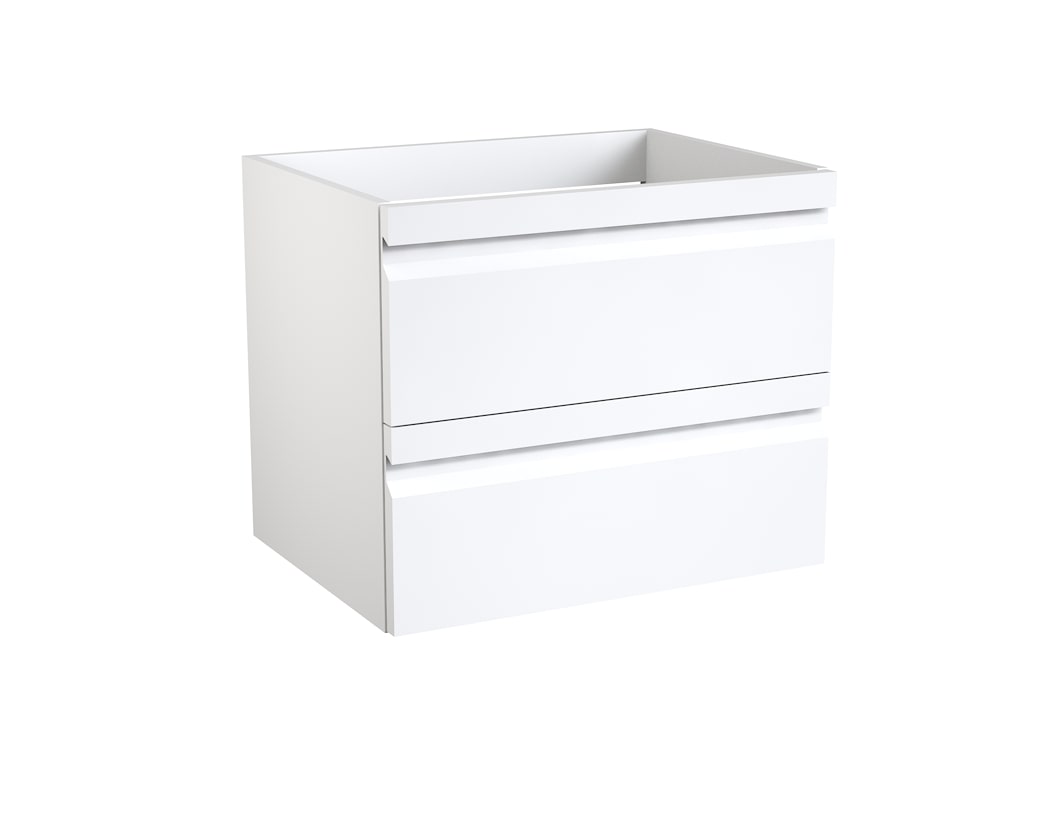 Vaskaskápur 45x59cm Hvítt háglans