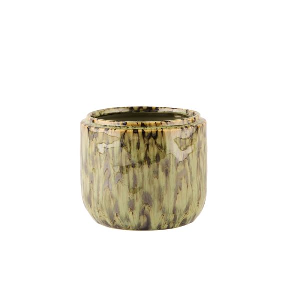 Pottur Flame 13*15cm græn