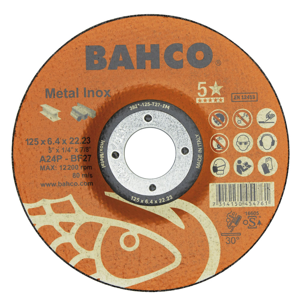 Slípiskífa 125x6mm Bimetal Bahco