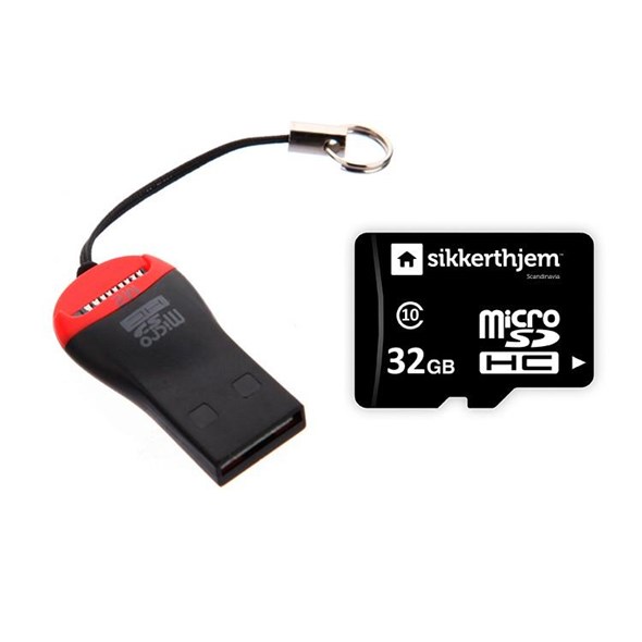 Öryggiskerfi, MicroSD Minnisk 32GB fyrir myndavélar [S6evo]