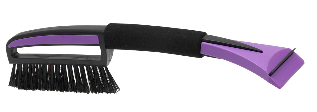 Rúðuskafa  m/plastblaði og busta, svamphald