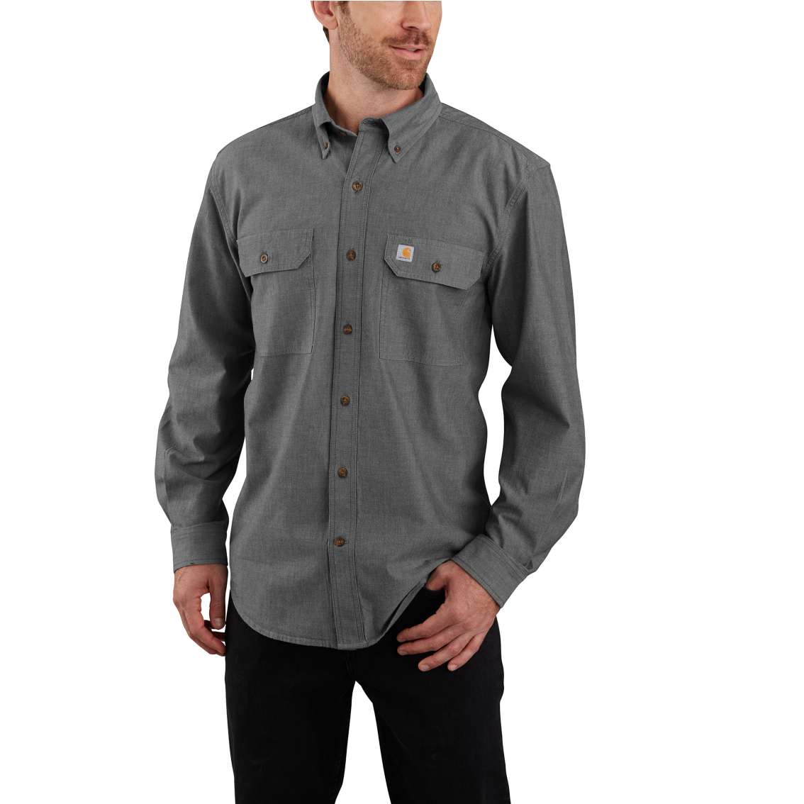 Carhartt Chambray skyrta grá, M