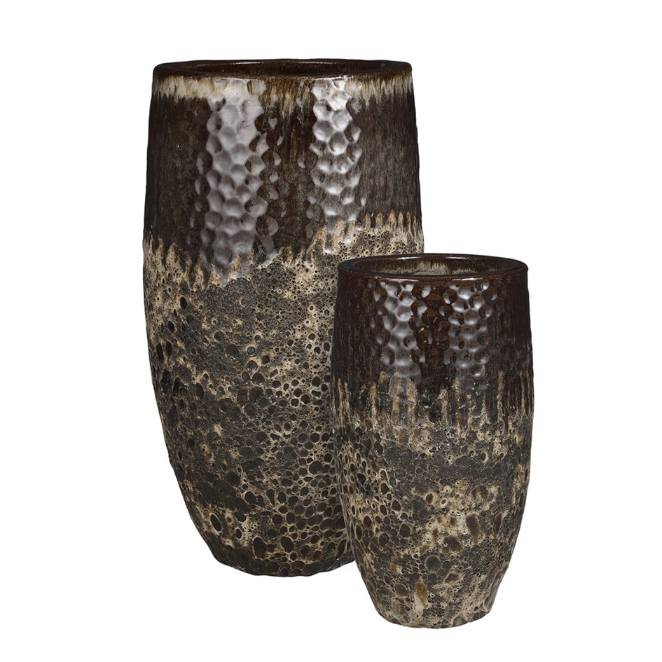 Pottur Vulcano 35*h64cm brúnn