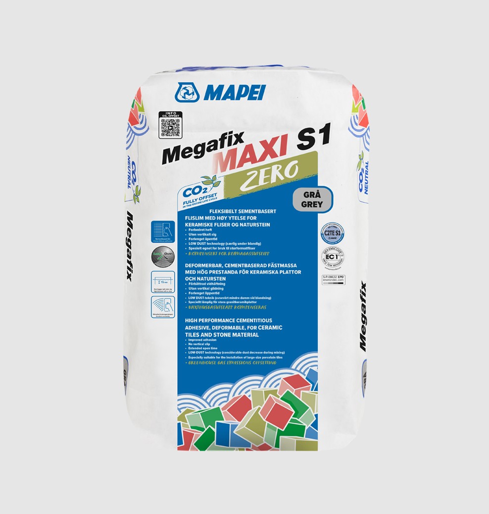 Flísalím Megafix Maxi S1 Zero grátt 20kg