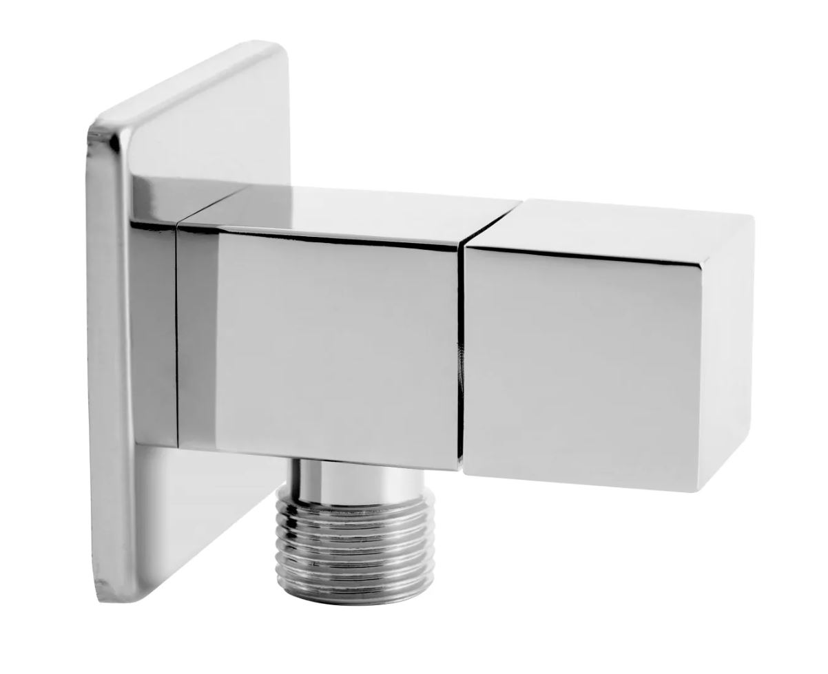 Tengikrani m/rósettu króm 1/2"x3/8"