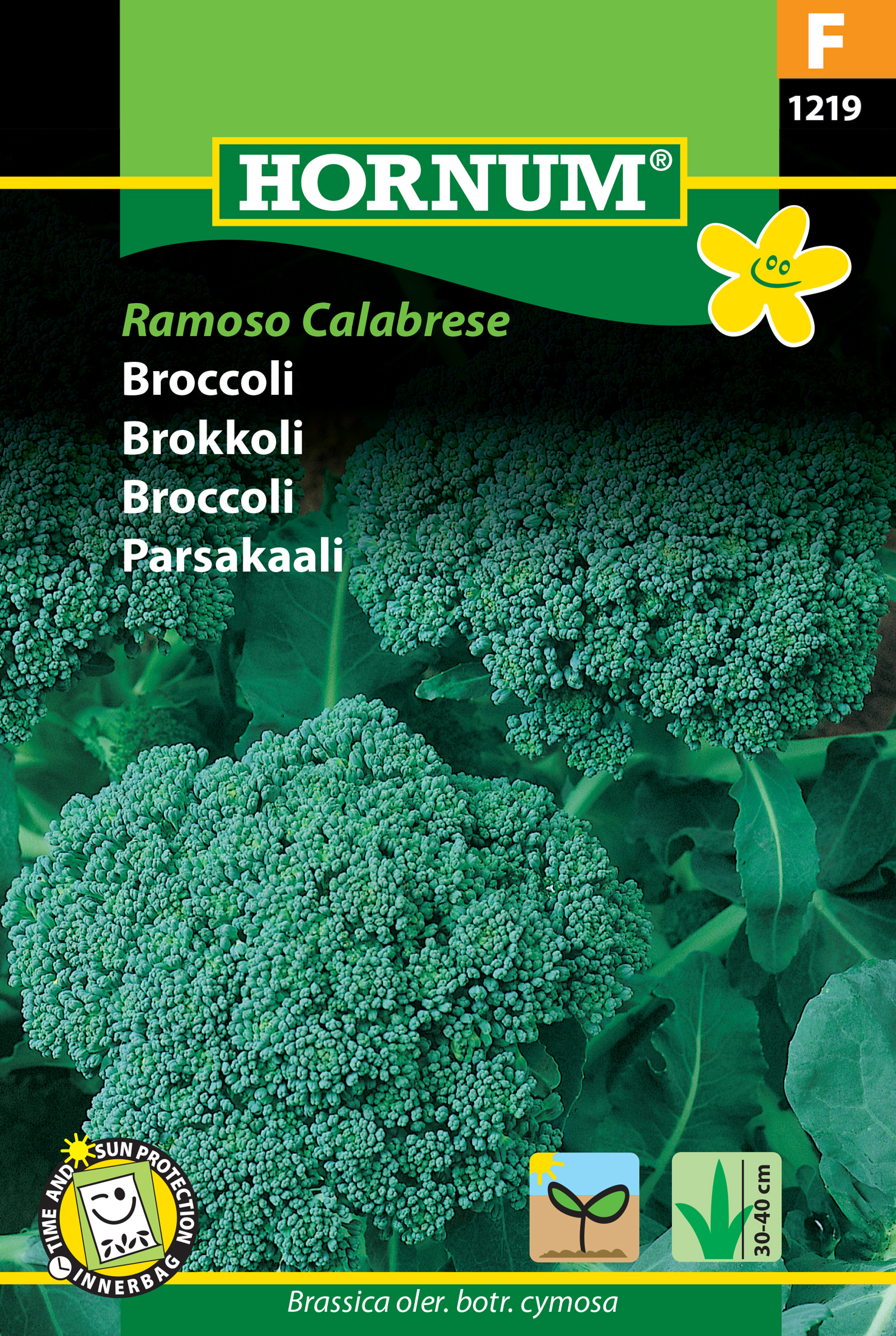 Fræ Brokkólí Brassica oler.  botr. cymosa Ramoso calabrese