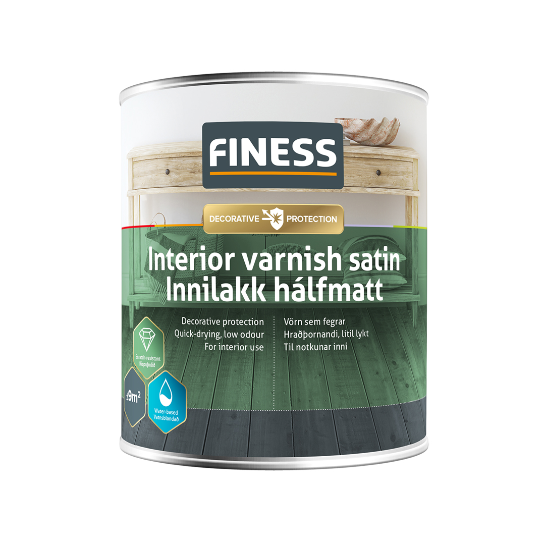 Lakk glært Finess vatns 750ml