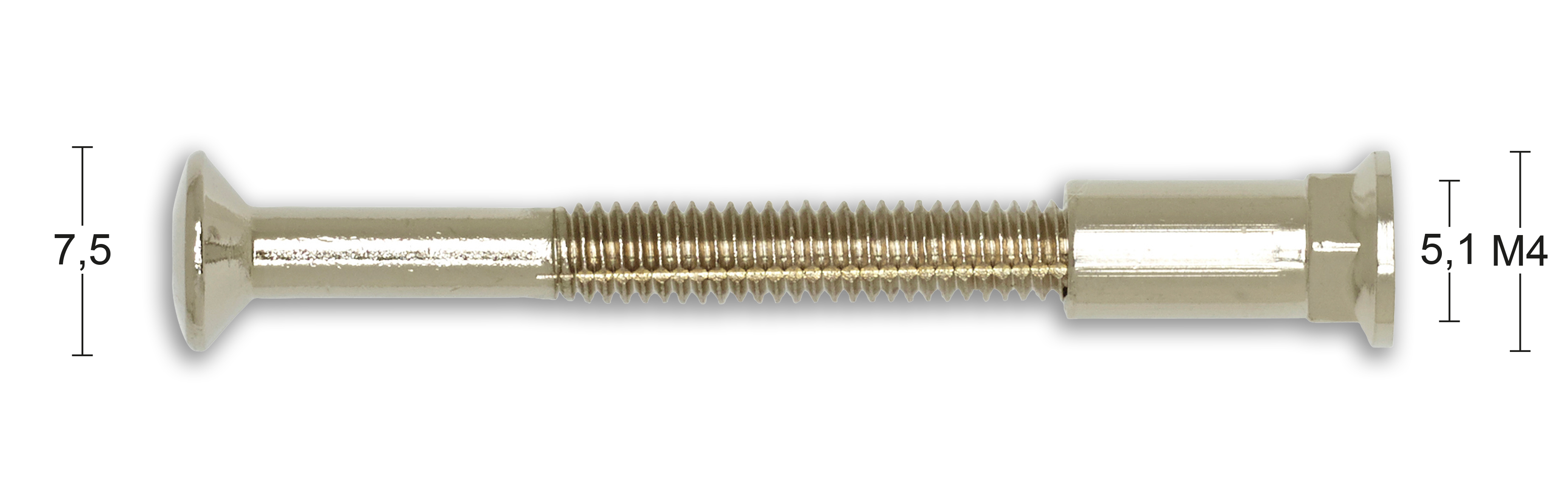 Húnaskrúfur 316 4x38 mm 16734