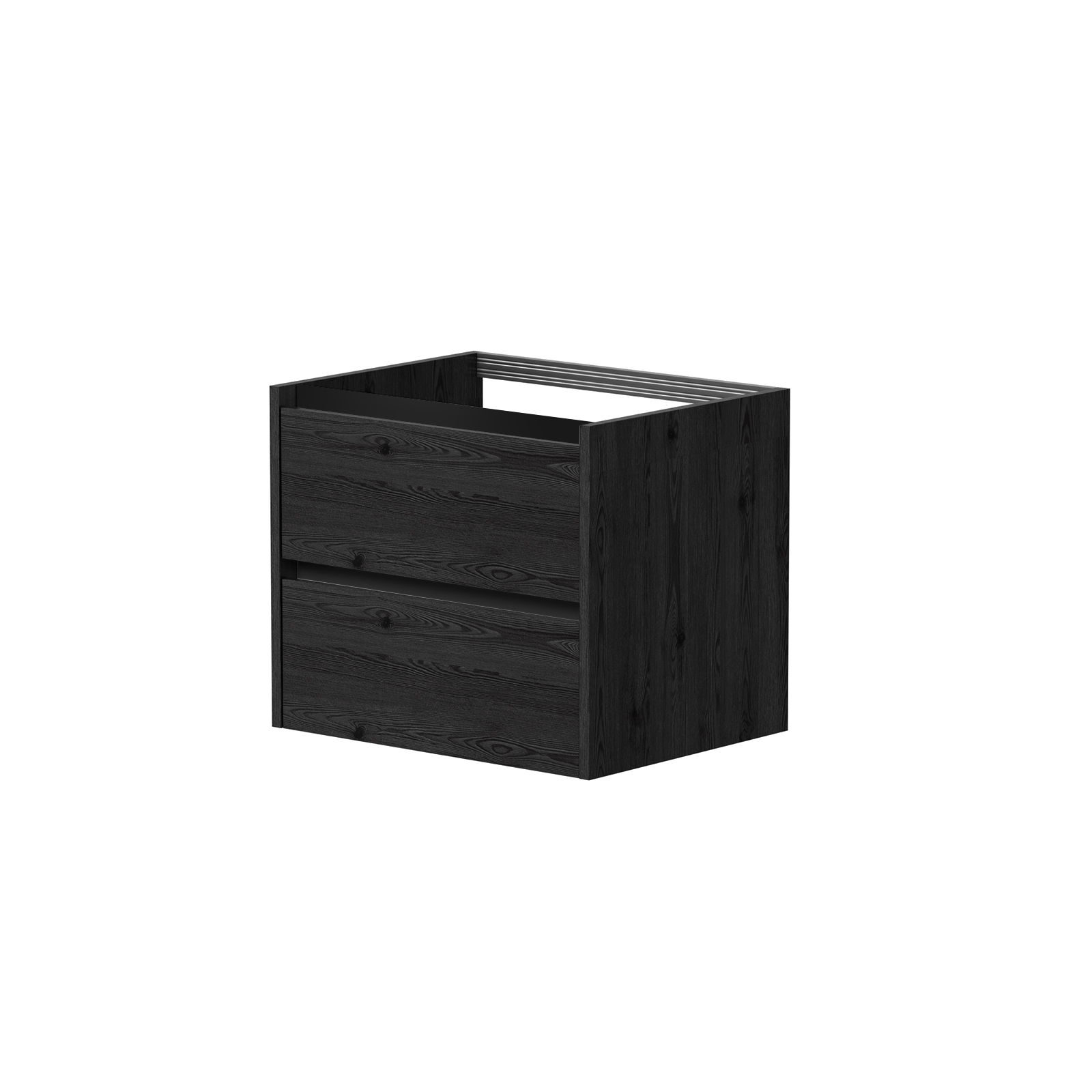 Vaskaskápur CITY, svört eik 59 cm - BU/6-3DR/1P2
