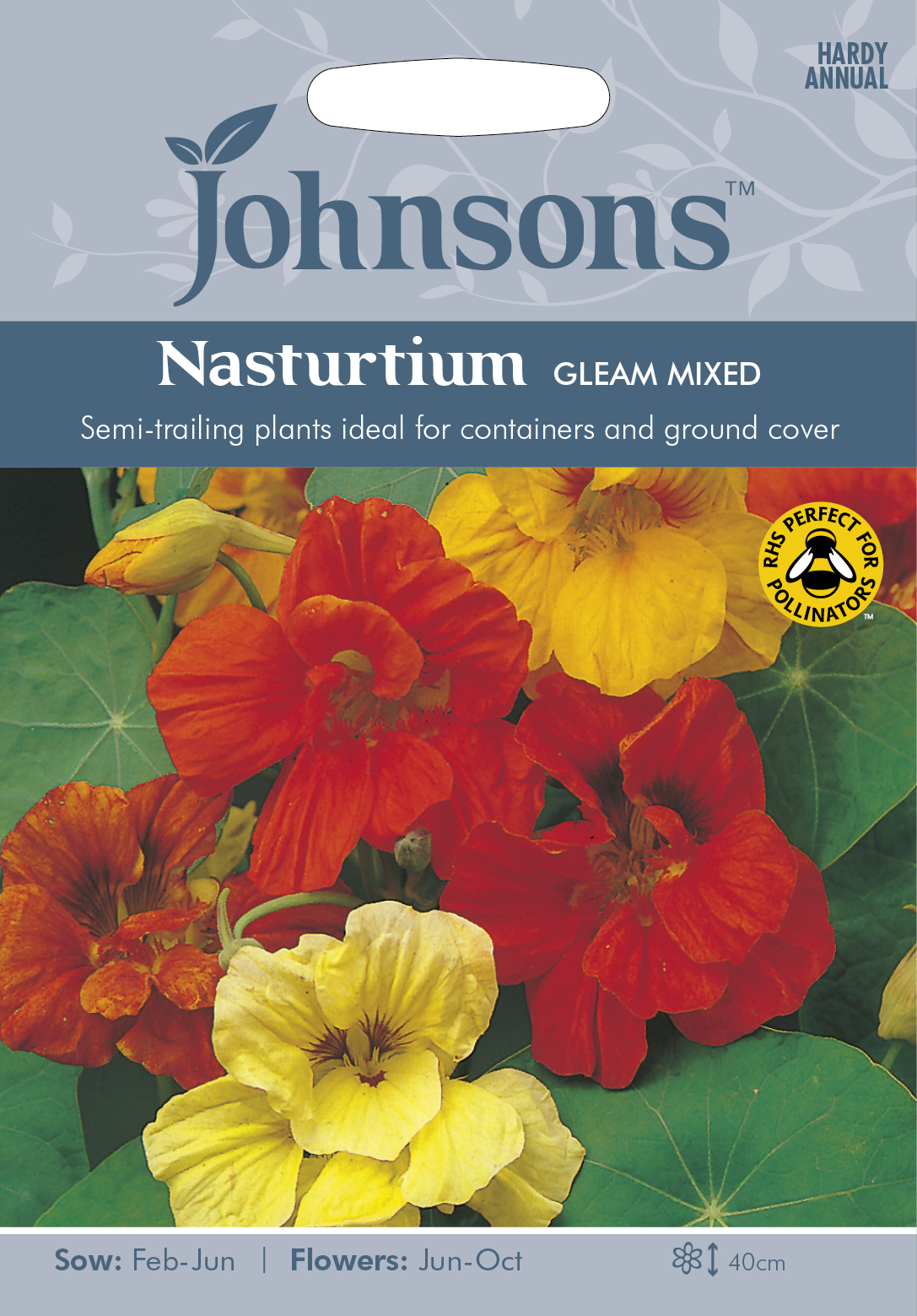 Fræ Nasturtium Gleam Mixed