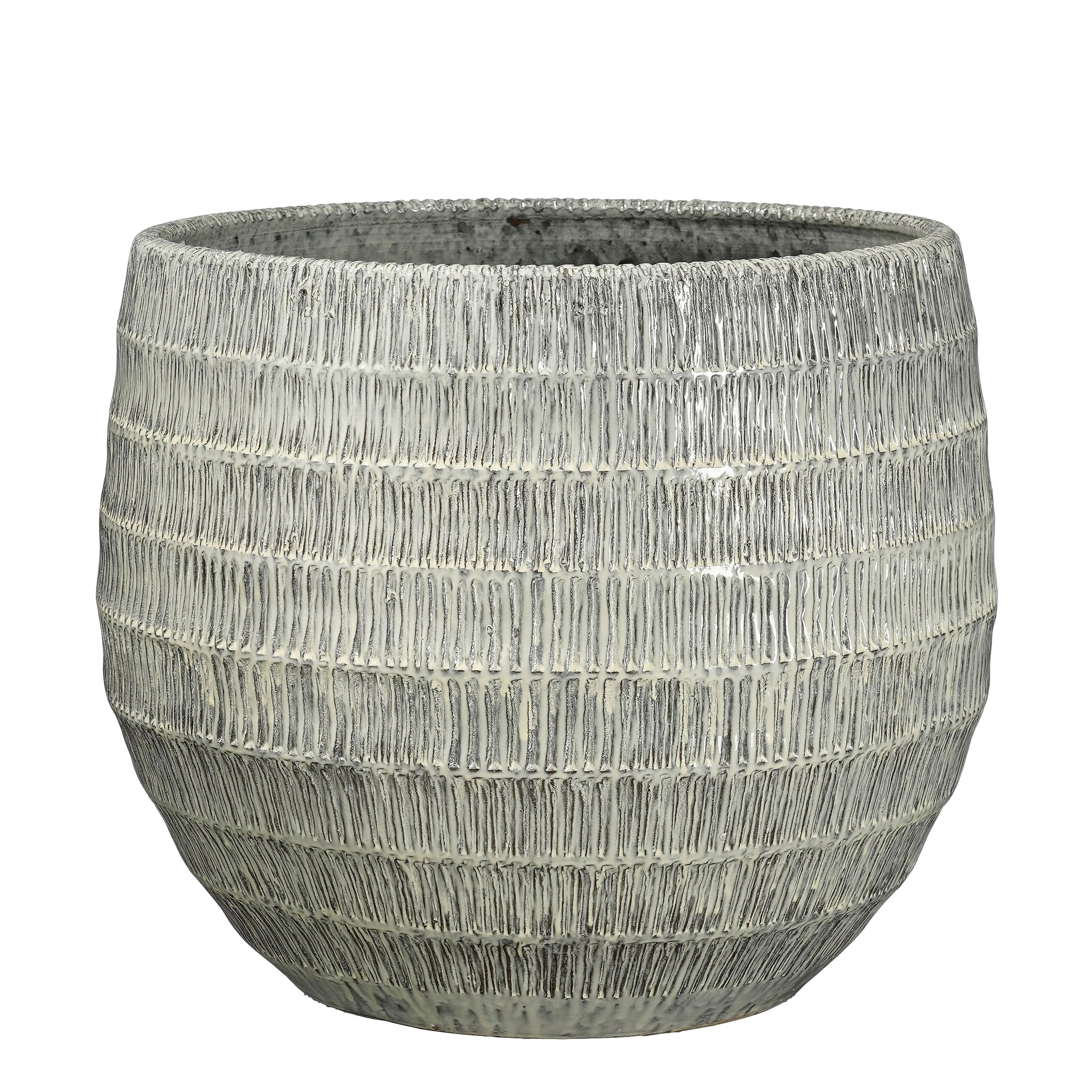 Pottur Tobias hvítur 35*h30cm