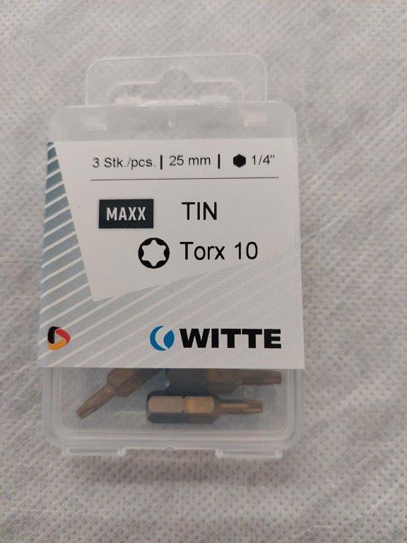 SKRÚFBITAR TITAN TORX10 3 STK