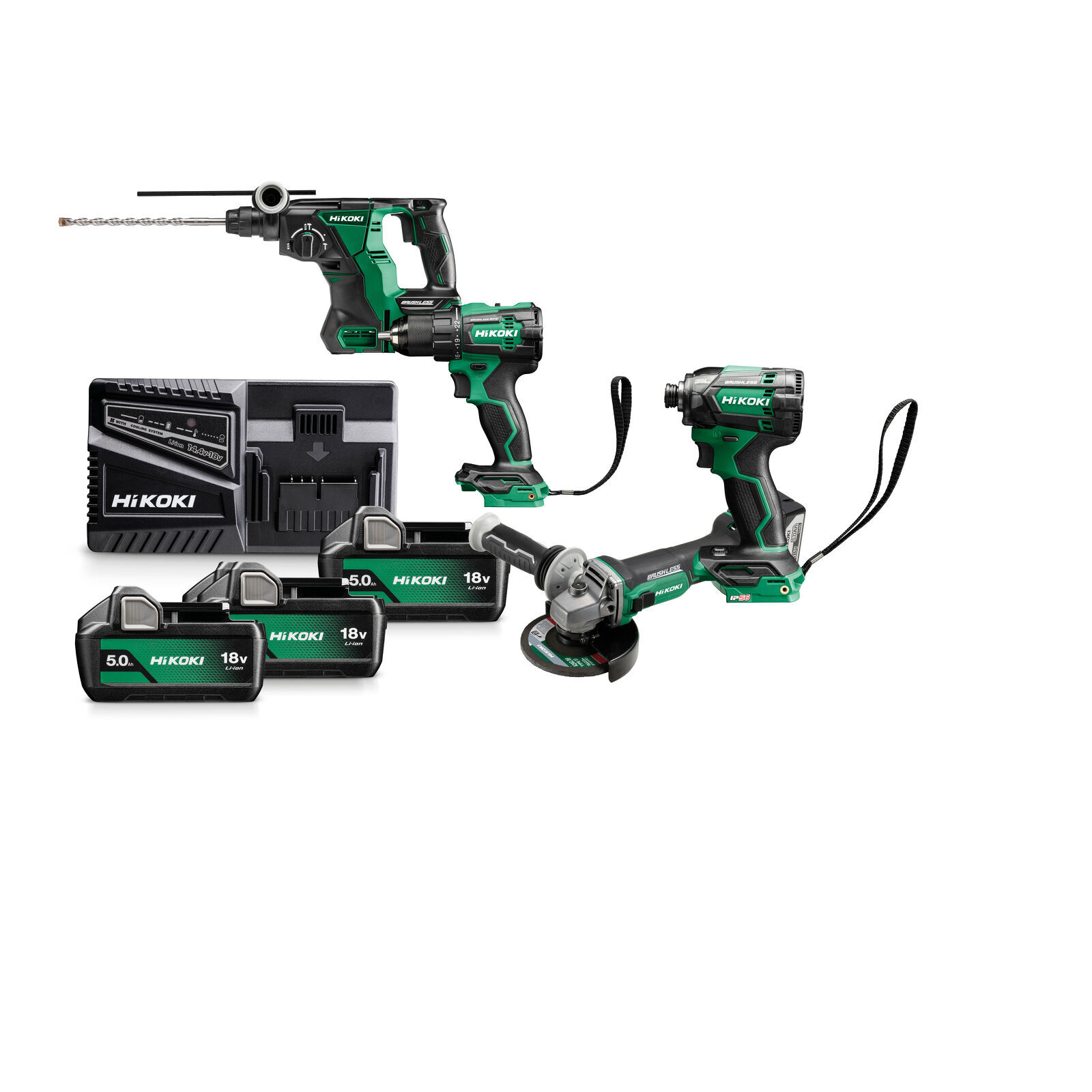 HIKOKI 18V SETT 4 VÉLAR KC18DEWHZ