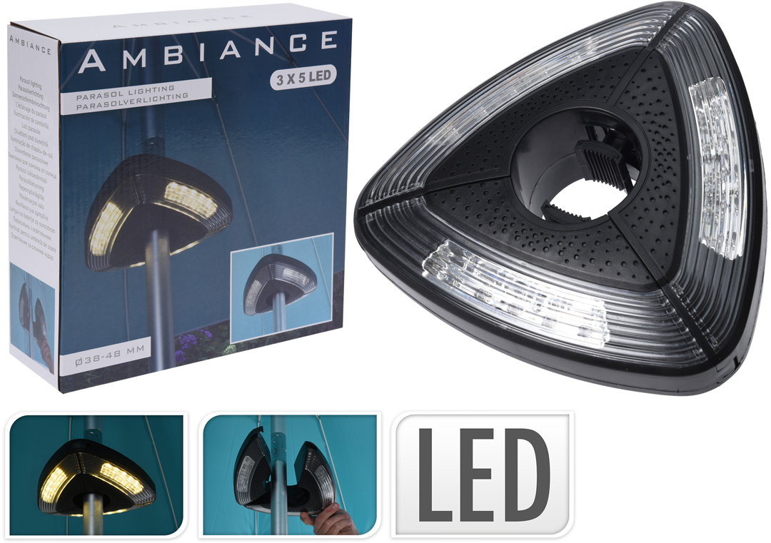 Ljós undir sólhlíf