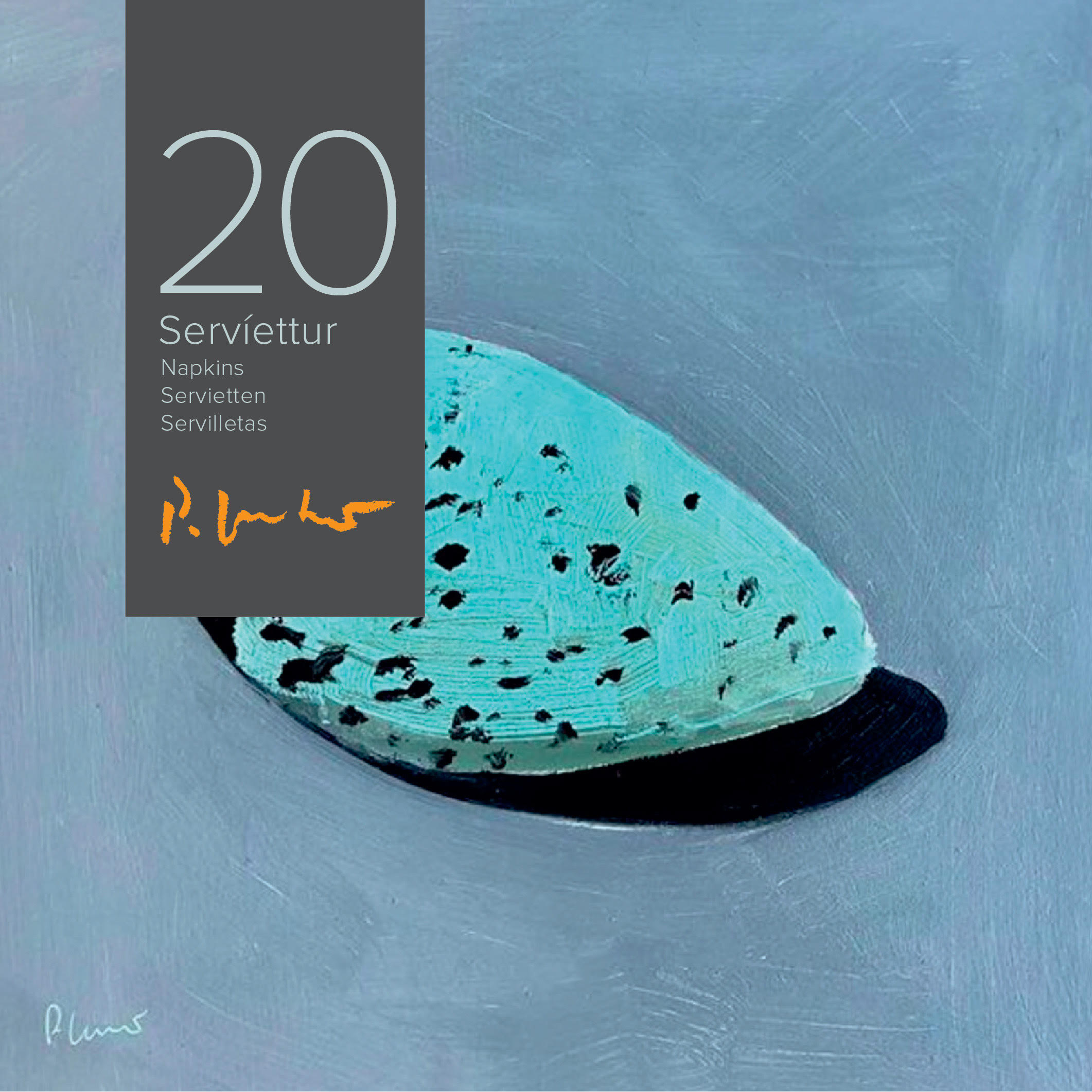 Servíettur P. Gautur egg