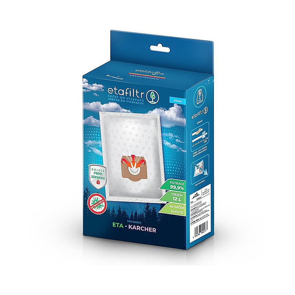 Ryksugupoki Flís 12L 4stk Fyrir Buddy II ETA1441