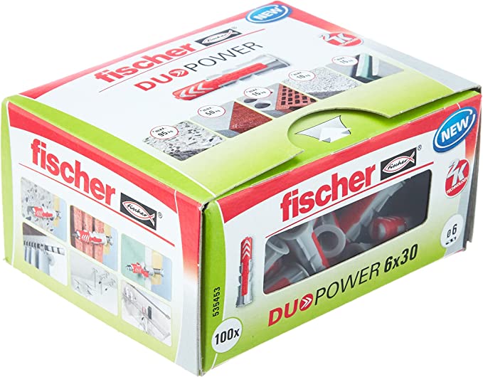 FISCHER MÚRTAPPI DuoPower 6X30 100STK 535453