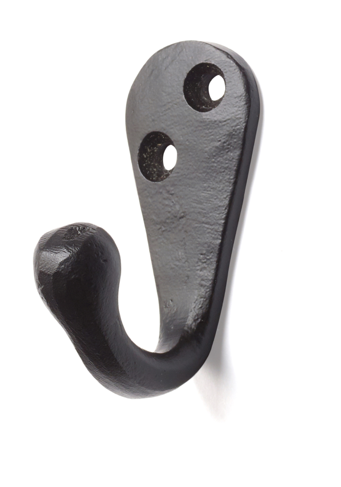 Snagi einfaldur krókur smíðajárn svartur  Habo