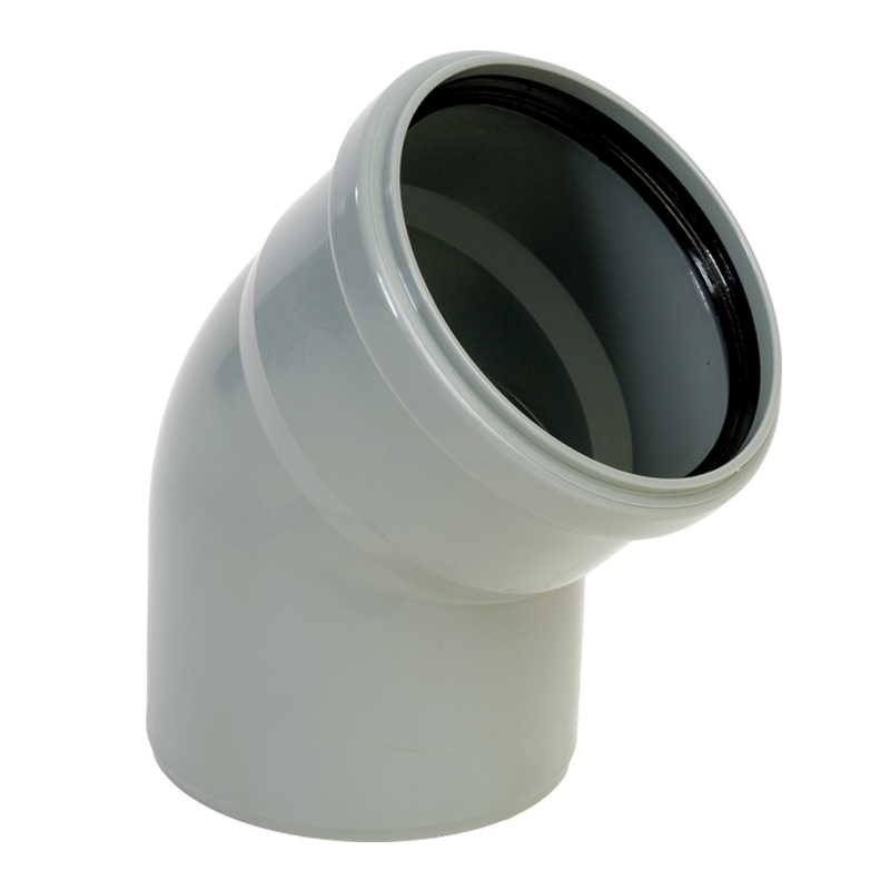 PP BEYGJA 32MM 45° Þ/2.3MM GRÁ