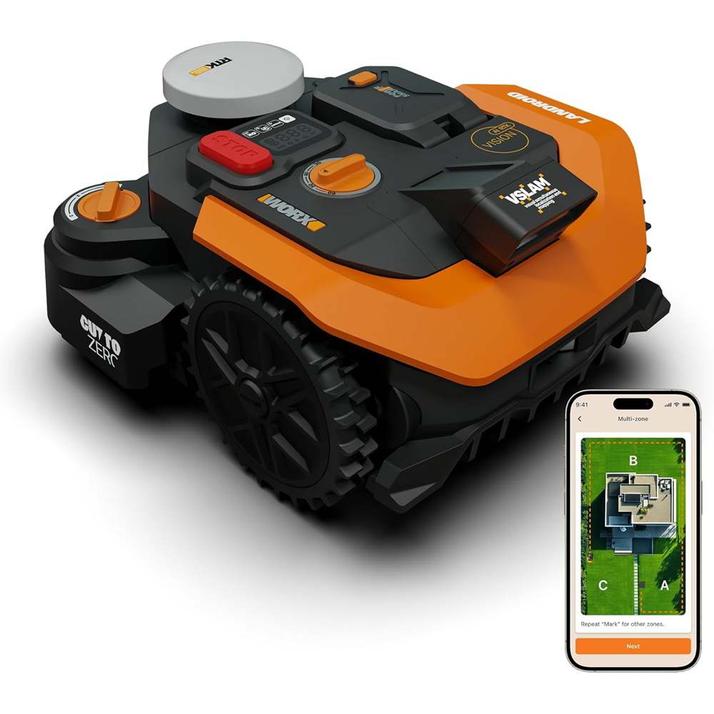 Worx Slátturóbot 800m2 Vision 2.0 RTK WR308E