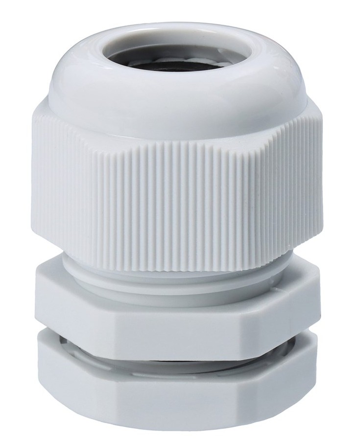 NIPPLAR M16 GRÁIR, 4-8mm 2STK/PK IP68 PCG-M16-N-LGY-PP2