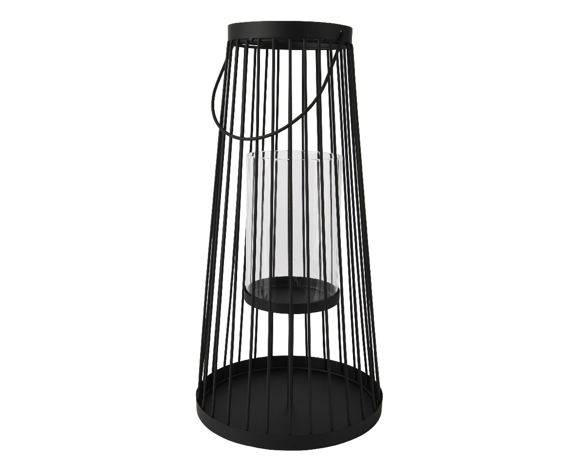 Kertalugt hurricane járn svört 20*h40cm