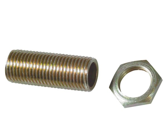 Snúrunippill messing 50mm M10 með ró - 961100