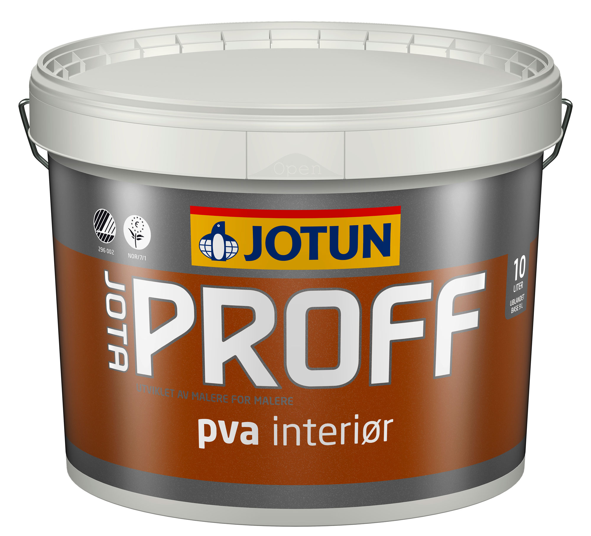 Loftamálning hvít 02 gljástig 10ltr