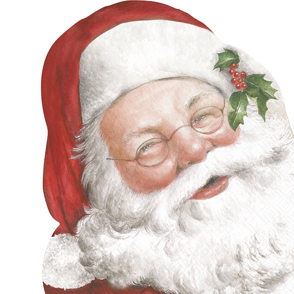IHR jólaservíettur Friendly Santa 12stk
