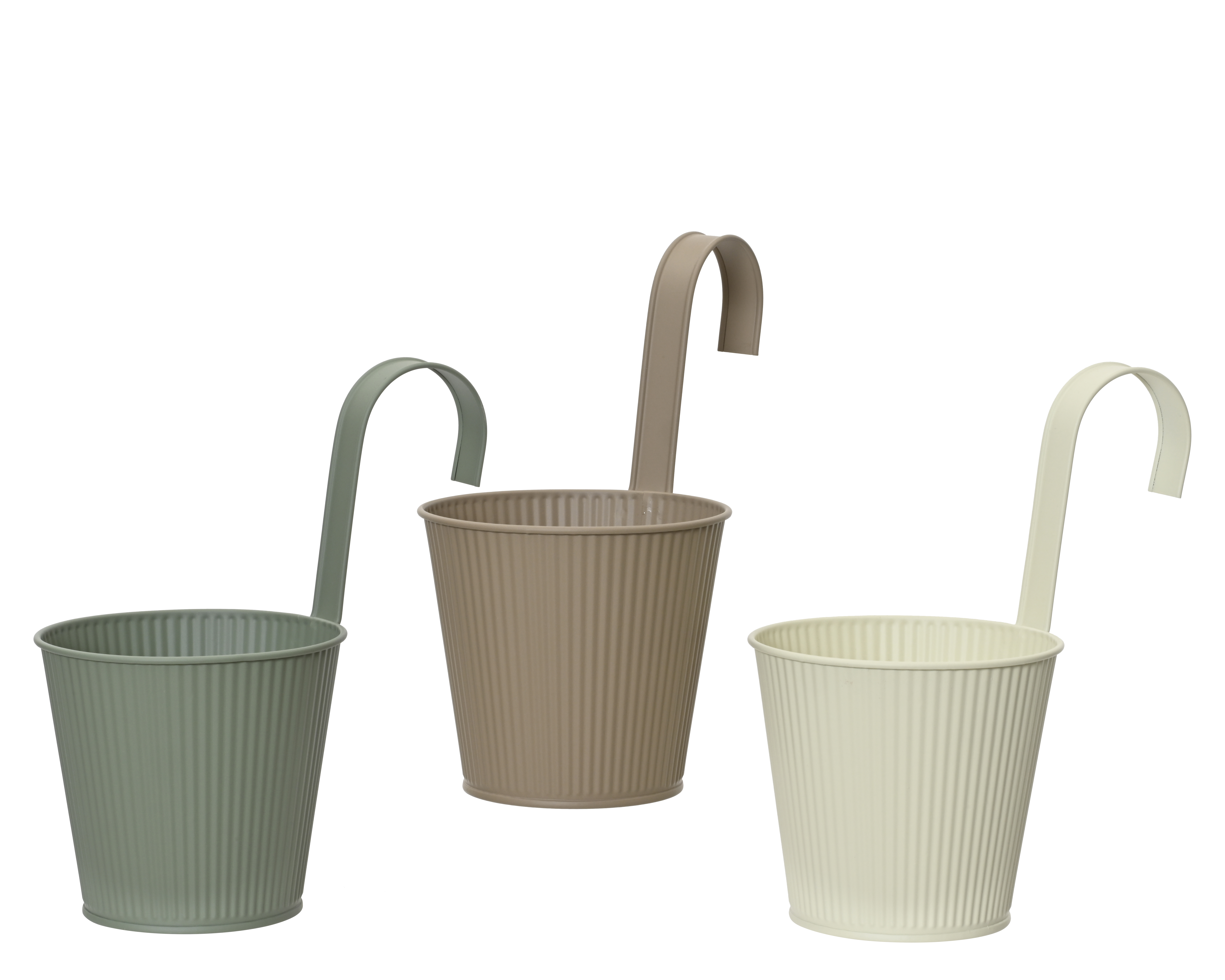 Pottur zinc 16*h26cm 3 litir