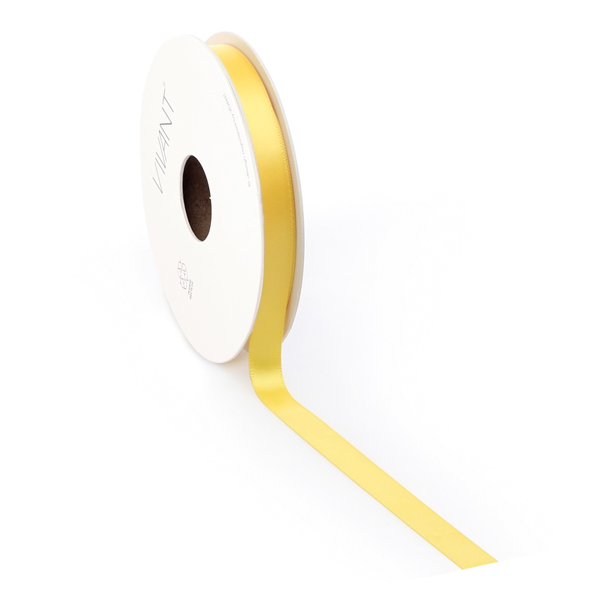 Borði satin 10mm*25m gulur