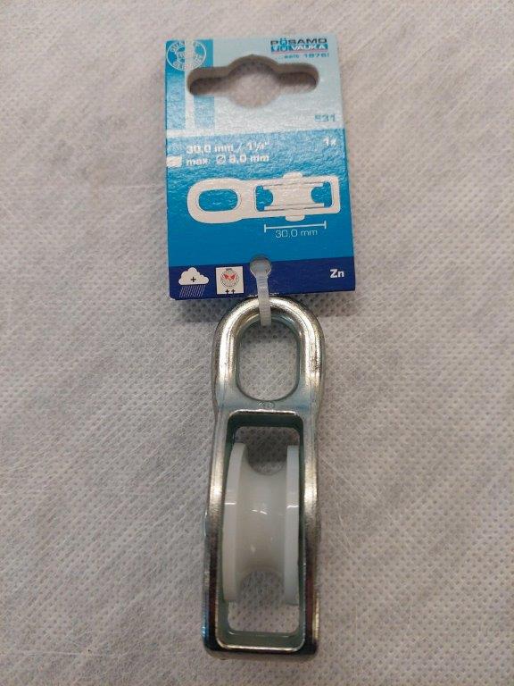 Blökk 30 mm einföld Pösamo