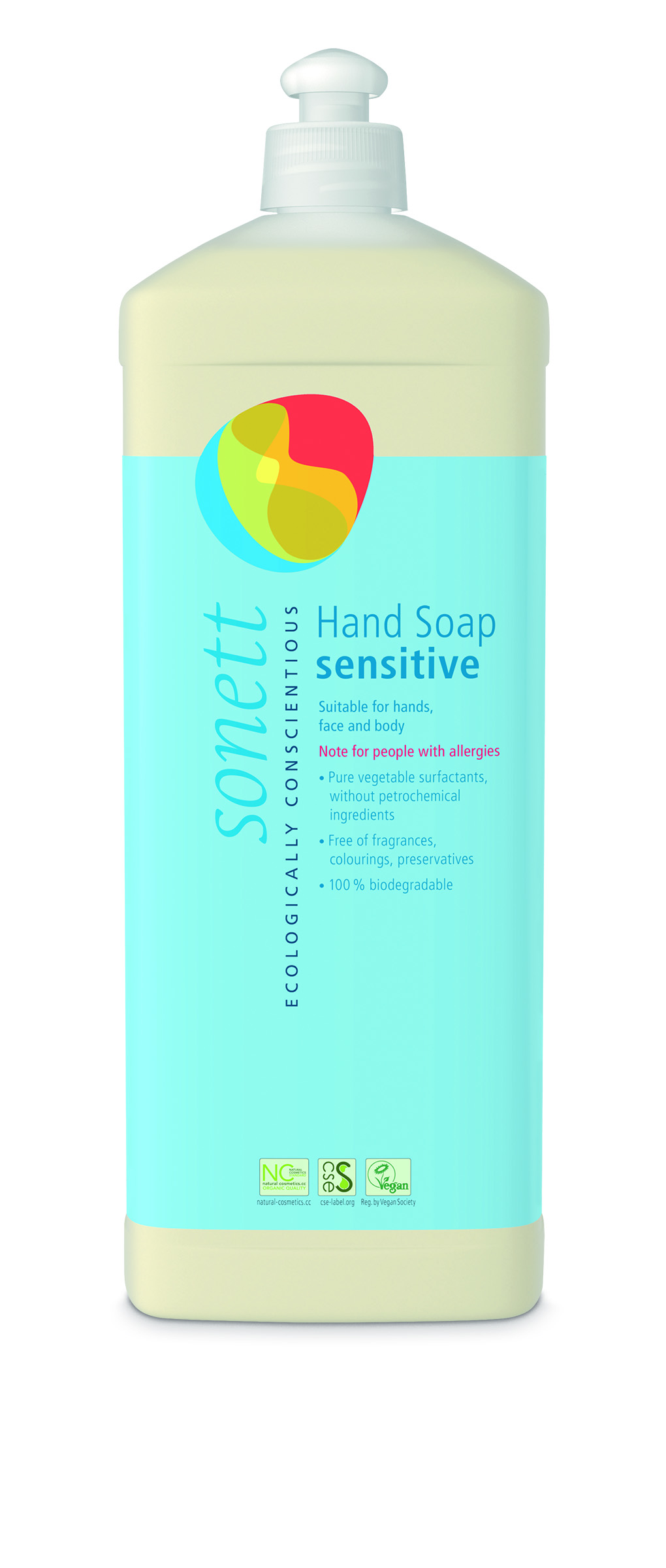 Sonett Handsápa 1L fyrir viðkvæma húð