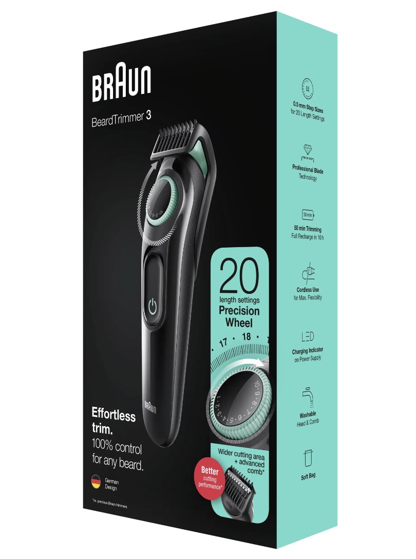 Skeggsnyrtir Braun Trimmer 3