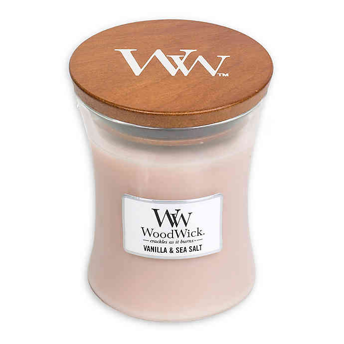 Ilmkerti WoodWick Vanilla & Sea Salt Medium
