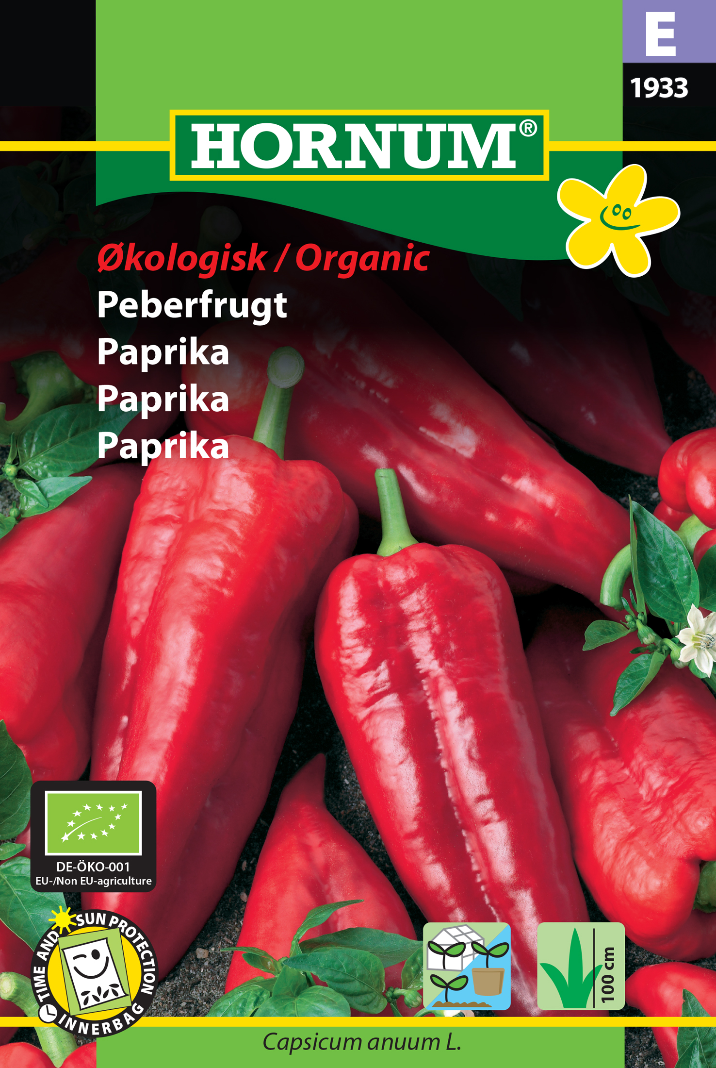 Fræ Chili Capsicum annuum lífrænt