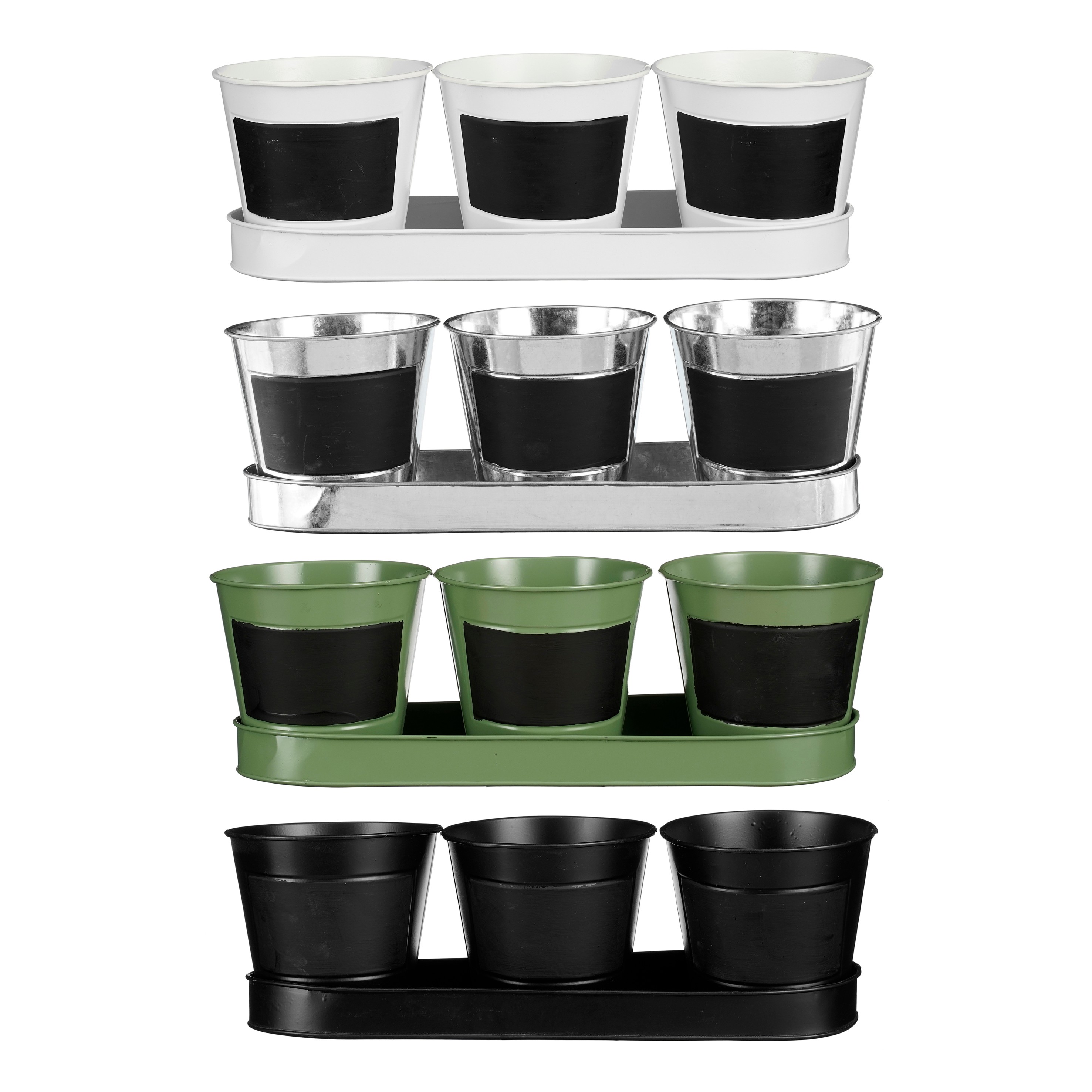 Pottur h12cm 3 mism. litir