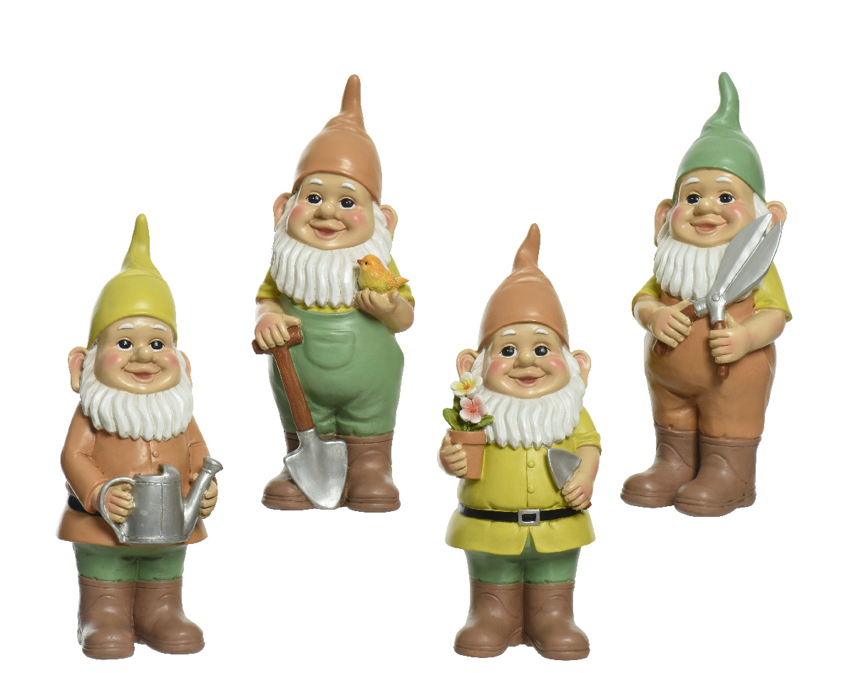 Garðálfar 4 gerðir 11*9,5*h29cm