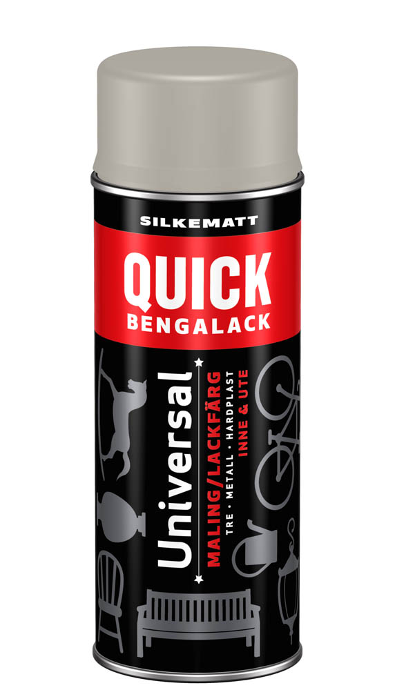 Spray Quick Benga Riddergrå silkimatt 400ml