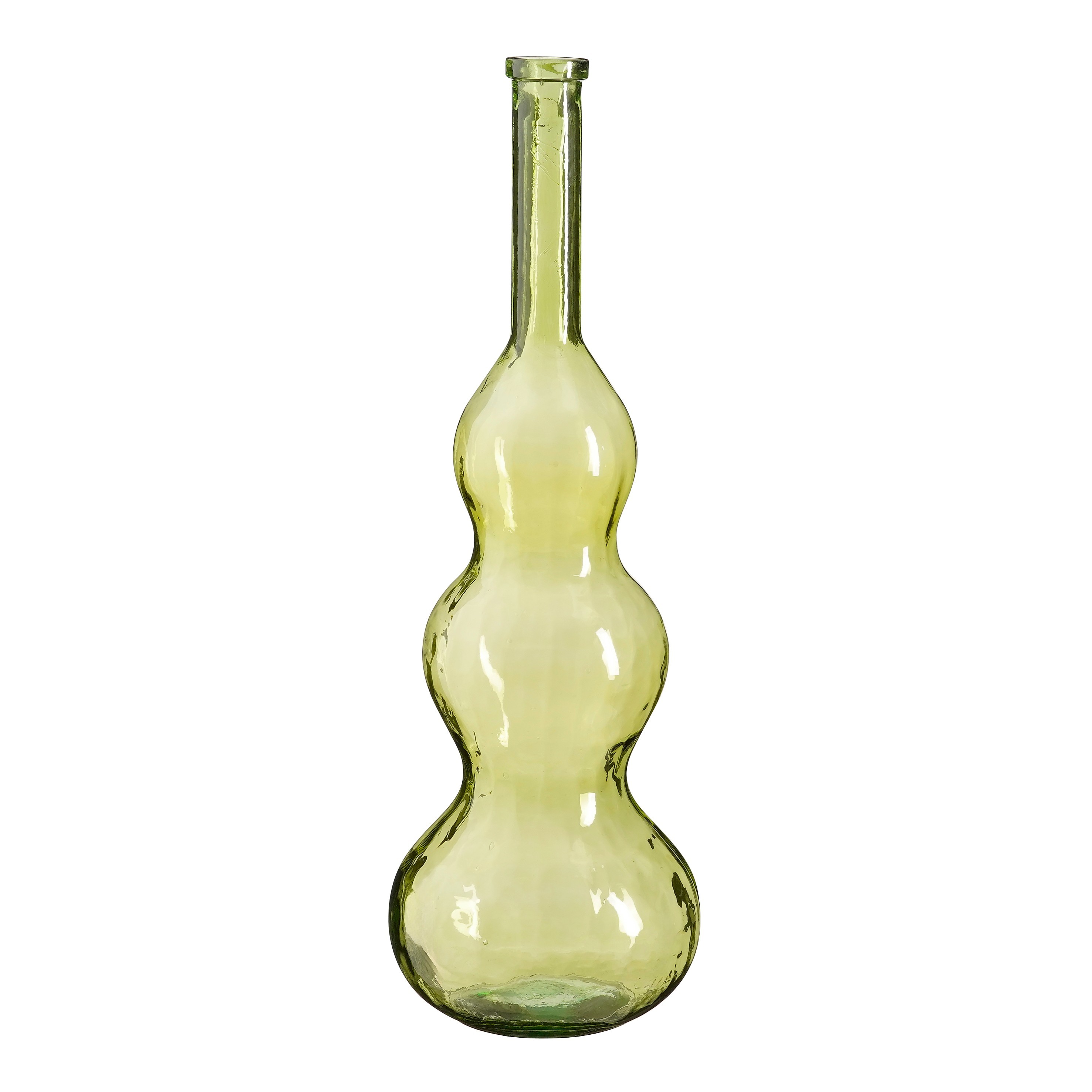 Vasi Benito úr endurunnu gleri ljós græn 33*h100cm