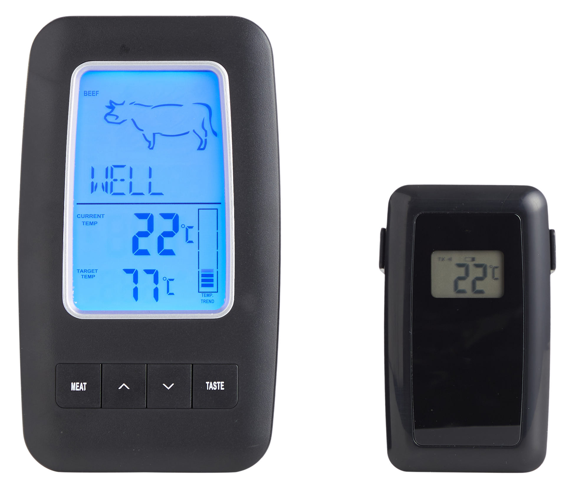 Kjöthitamælir, þráðlaus