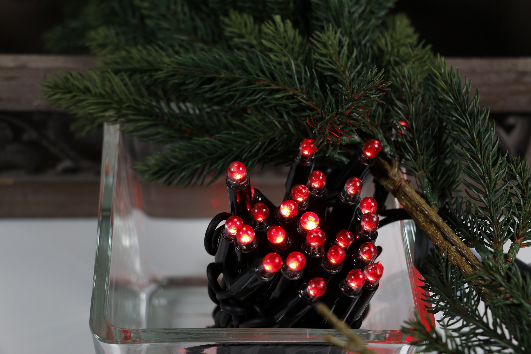 Útisería Frost 50 LED rauð 5 m. samtengjanleg