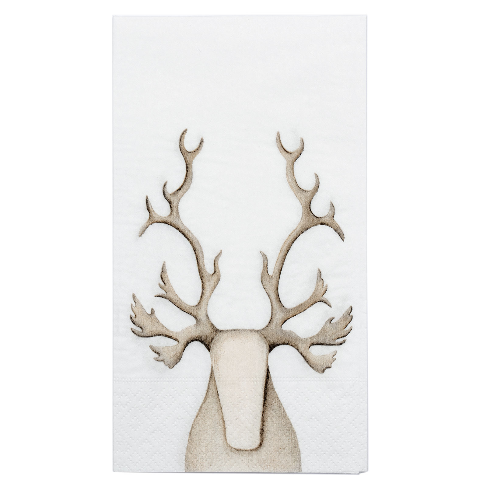 Hreindýr hvítt 33*40cm Servíettur Hekla
