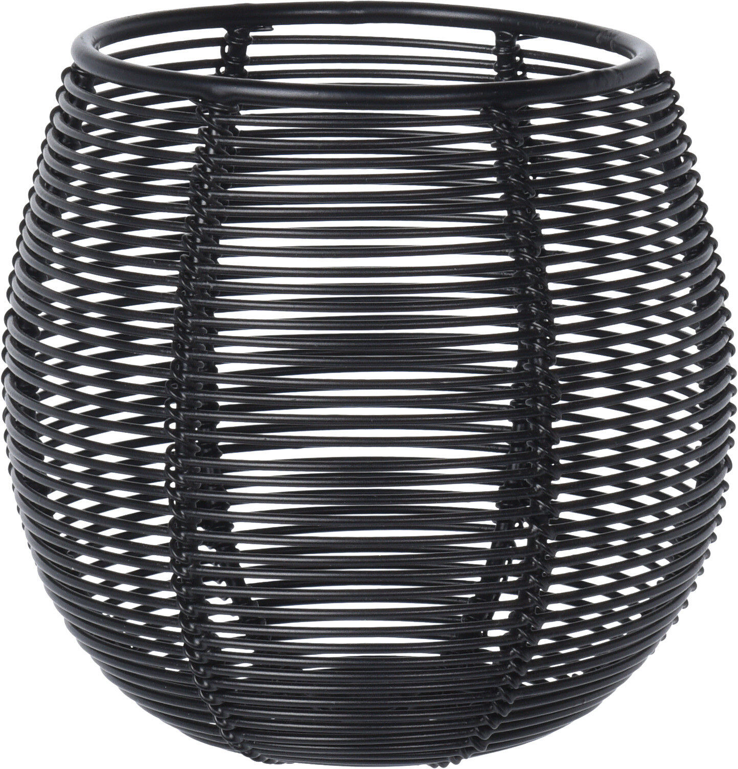 Kertaglas f/teljós svart járn minna