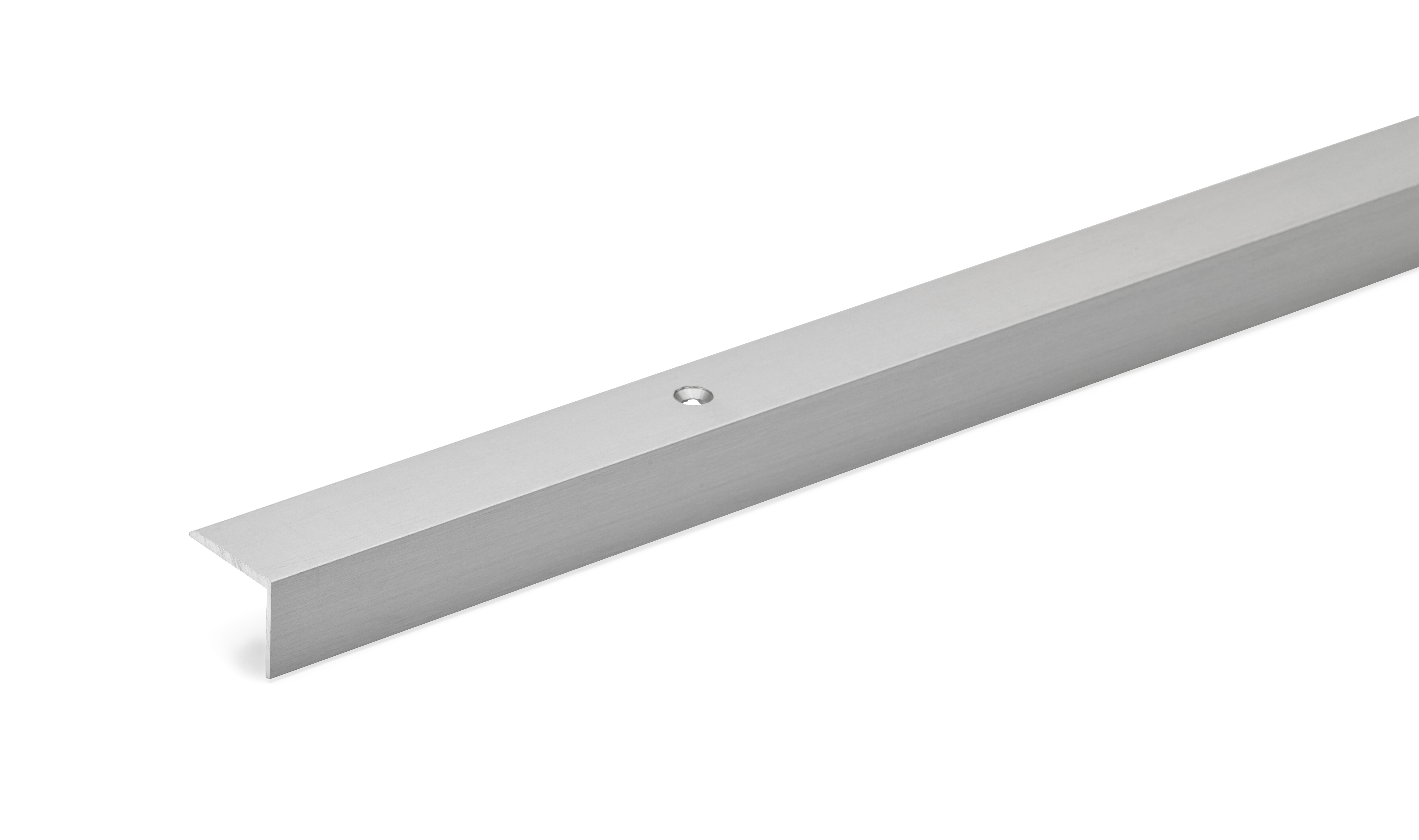 Frágangslisti Vinkillisti 100cm L, 2,5cm B, Burstað stál