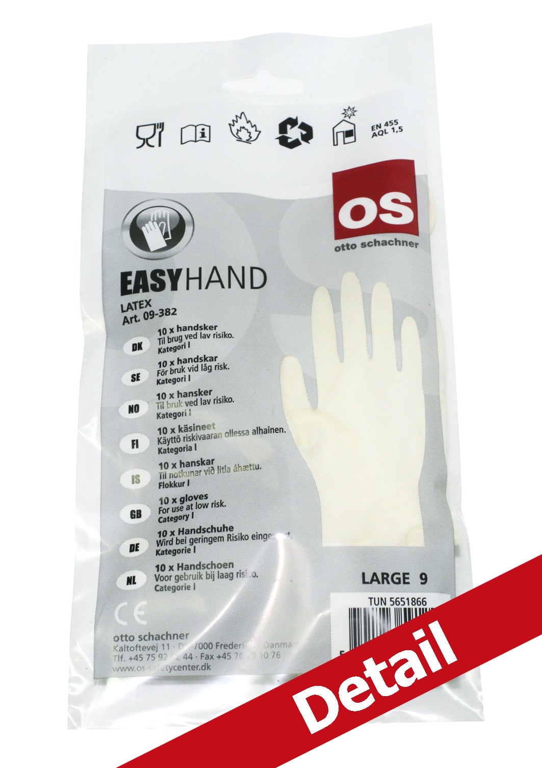 GÚMMÍHANSKAR EINNOTA S/7 LATEX (10 STK)