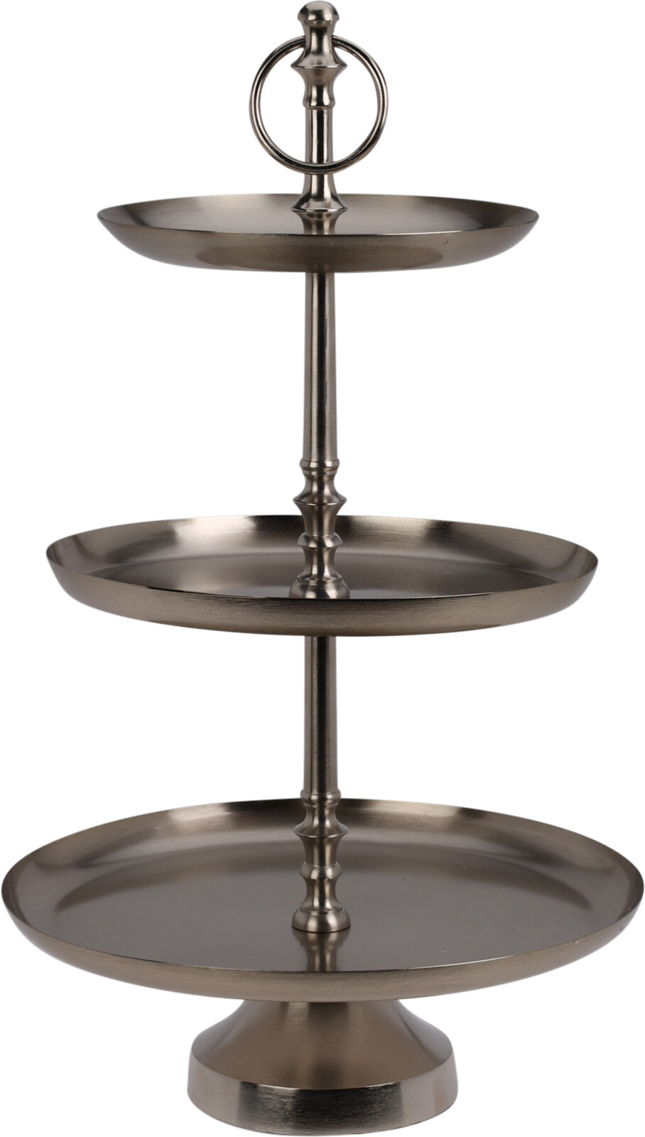 Standur 3 hæða 30*50cm silfur