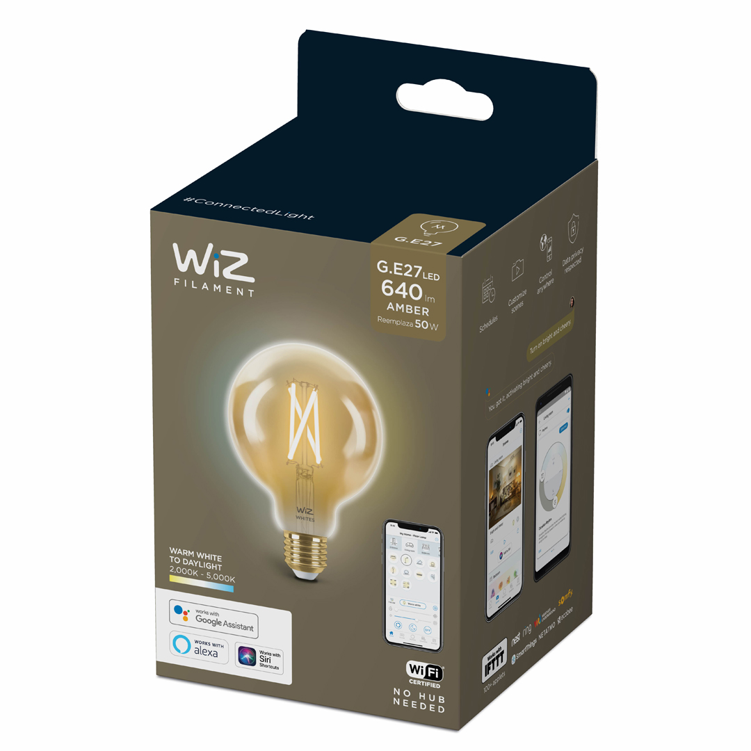 WIZ Globe ljósapera G95 50W E27 gold ambi