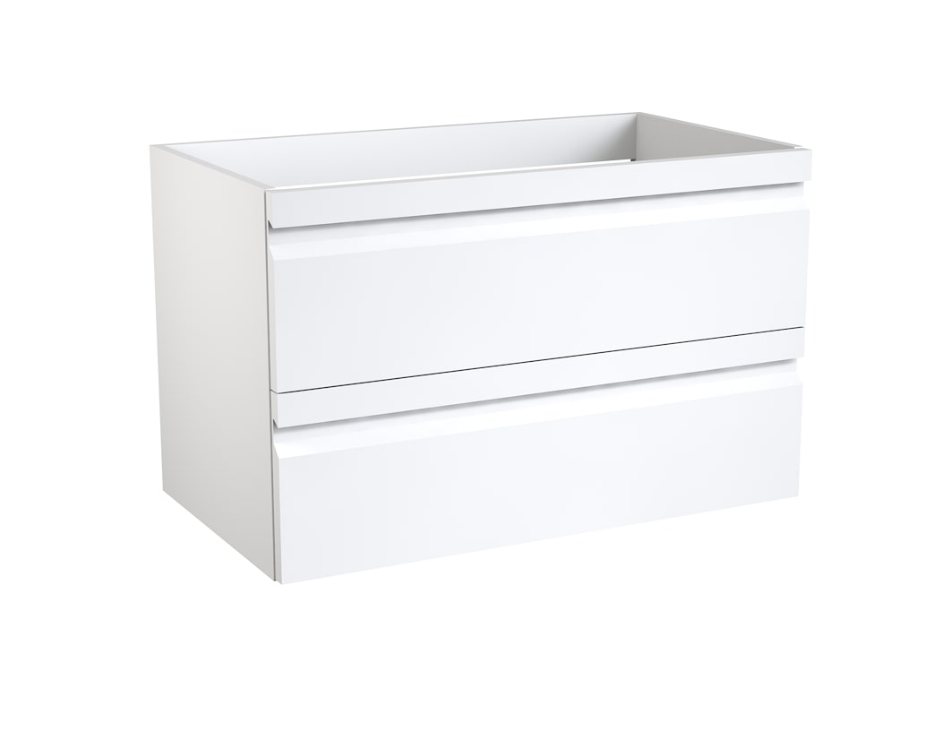 Vaskaskápur 45x79cm Hvítt háglans